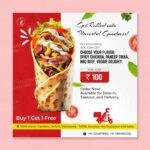 Roll fast Food Poster Design