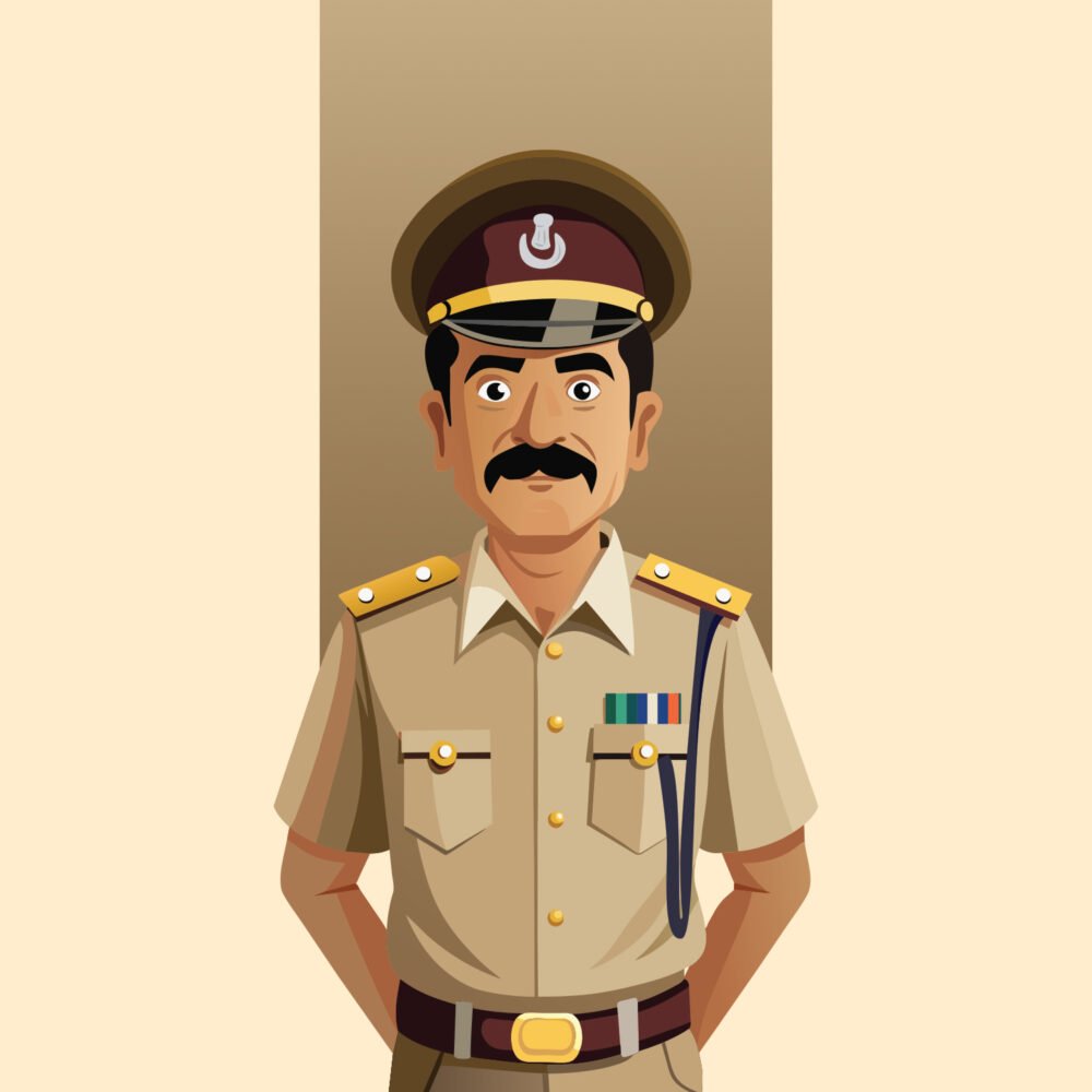 indian police vector