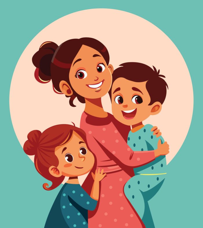 Mother and Daughter Vector