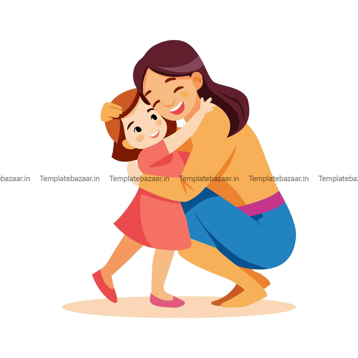 Mother and Daughter Vector