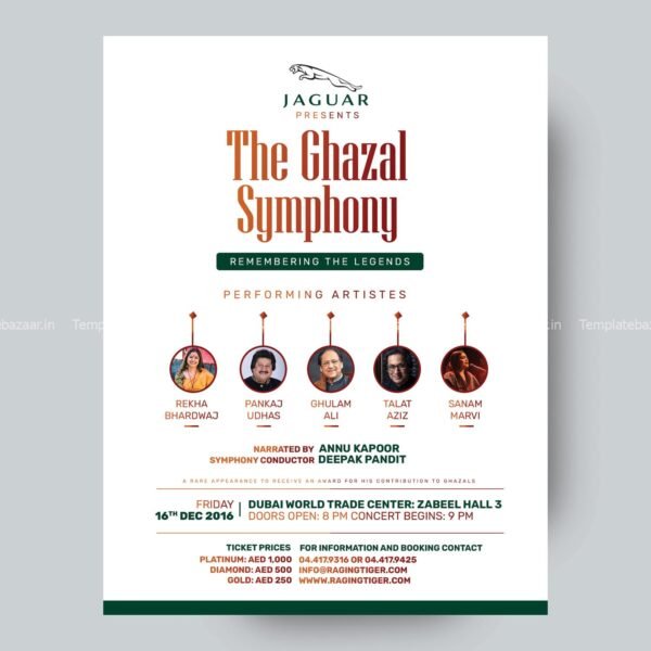 Ghazal Flyer PSD