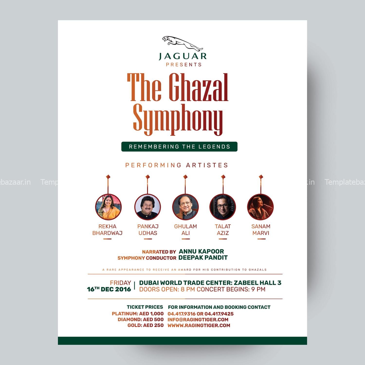 Ghazal Flyer PSD