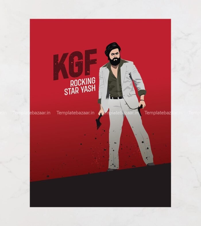 KGF Poster- Vector
