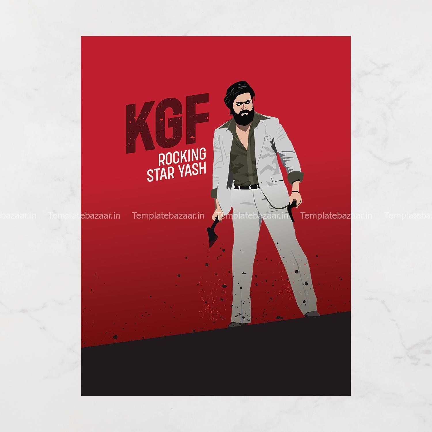KGF Poster- Vector