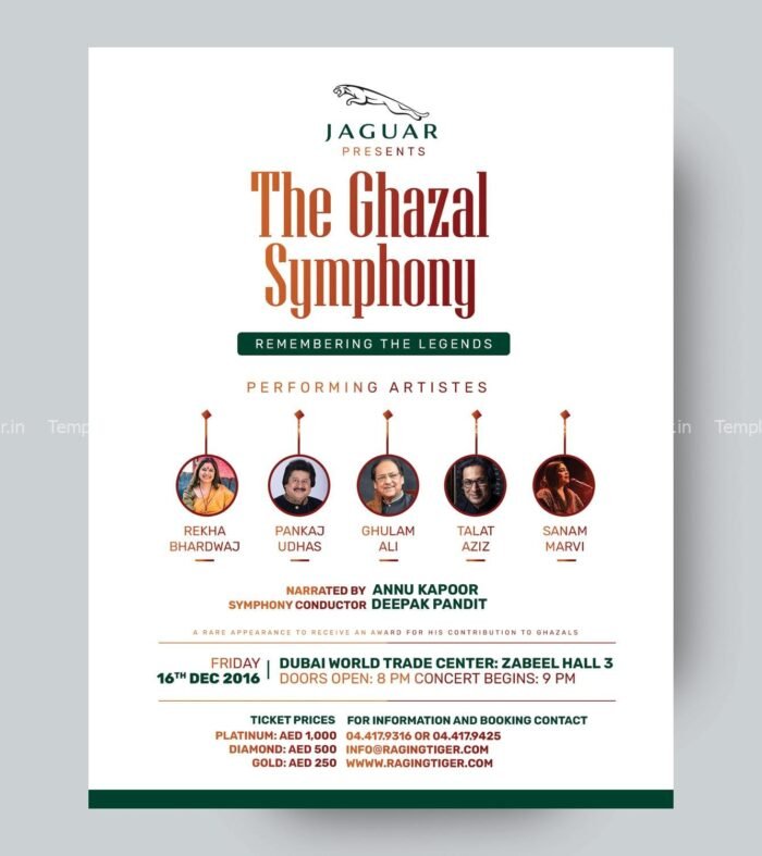 Ghazal Flyer PSD