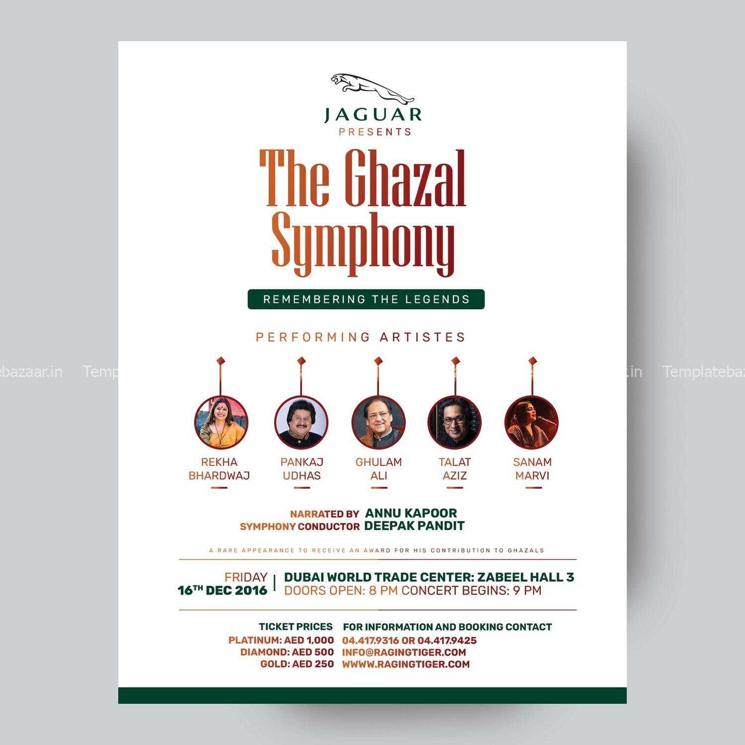 Ghazal Flyer PSD