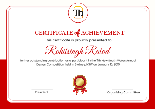 Certificate of Achievement
