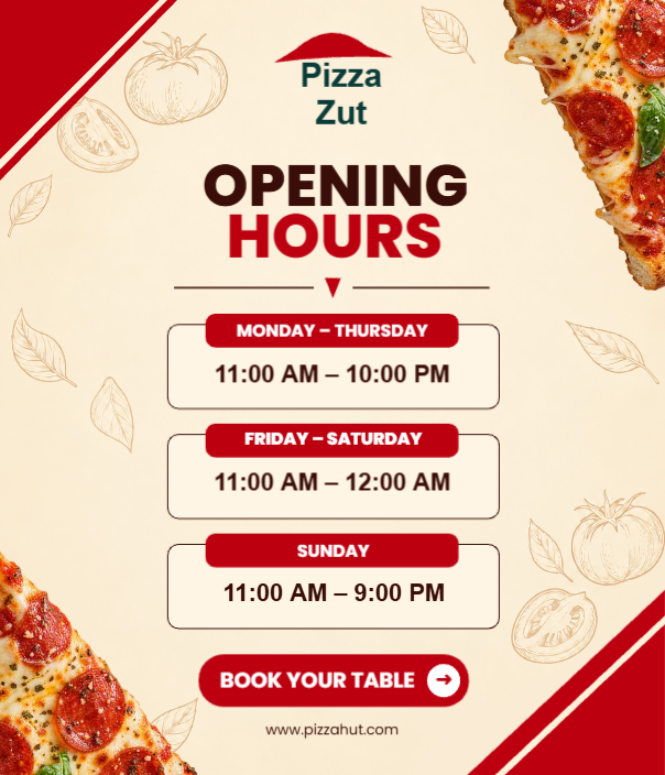 Restaurant Opening Hours